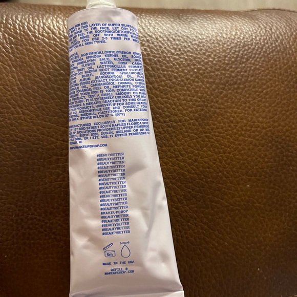 Makeup Drop SUPER SILVER HAZE PURIFYING FACE MASK - Full size NEW - Picture 2 of 4